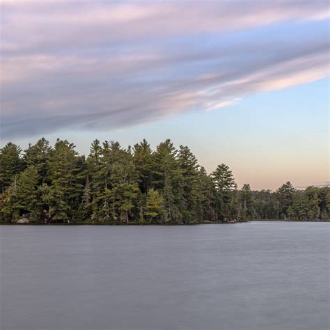 Download Wallpaper 3415x3415 Forest Trees Island Lake Landscape