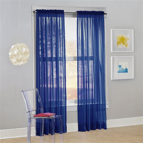 Plain Blue Curtains Curtains And Drapes