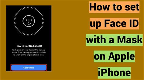 How To Set Up Face Id With A Mask On Apple Iphone Youtube