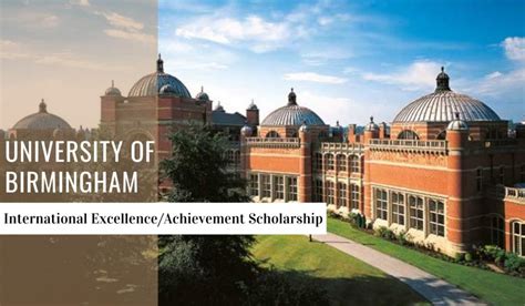 International Excellence Scholarships at University of Birmingham, UK
