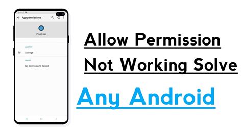 Allow Permission Not Working Problem Solve How To Fix Allow