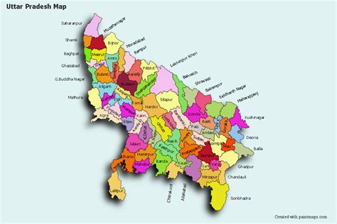 Up District Map Up Political Map Uttar Pradesh Political Map Vrogue