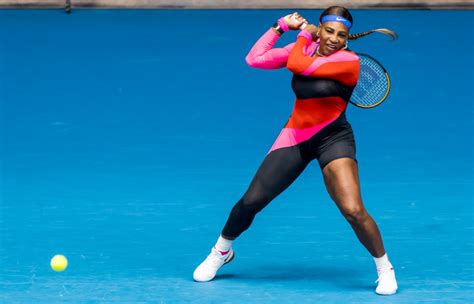Pics Serena Williams Dons One Legged Catsuit And Produces Vintage