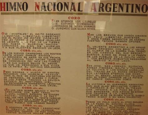 El himno nacional argentino es el himno oficial de argentina, y uno de los símbolos patrios de ese país. REVELDE SIN CAUSA : Curiosidades de la letra del Himno Nacional Argentino