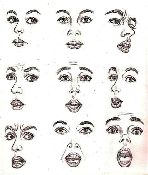 Drawing Facial Expressions Drawing Face Expressions Facial Expressions Drawing Drawing