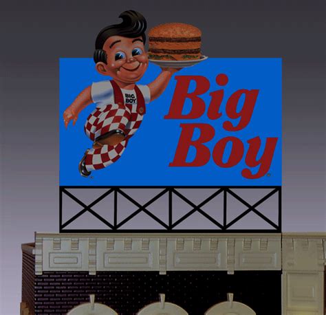 N Scale Ho Scale Minature Big Boy Billboard Scenic Express