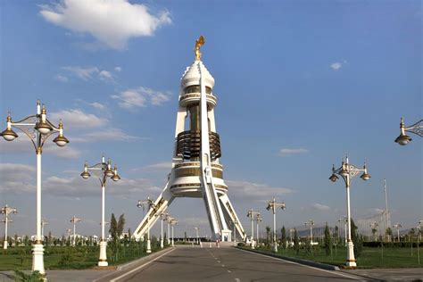 Neutrality Arch Monument Ashgabat Turkmenistan Britannica