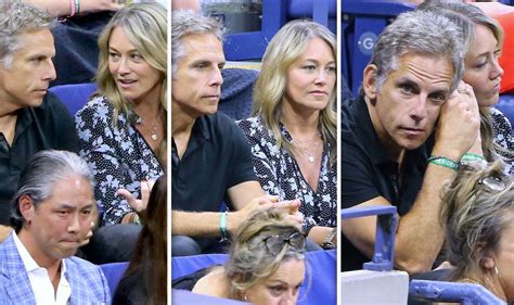 Ben Stiller And Christine Taylor Look Tense At Us Open After