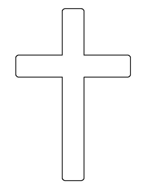 Printable Cross Template Cross Printable Cross Crafts Cross Patterns