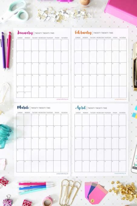 Printable 2021 Calendars Pdf Calendar 12 Com Free 2022 Printable