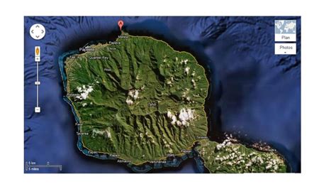 Localisation Du Site De La Pointe Vénus Mahina Tahiti