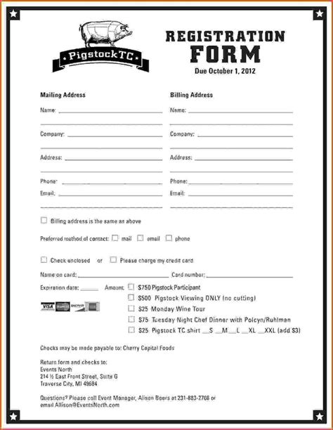 Type or print information neatly. Image result for vendor registration form template ...