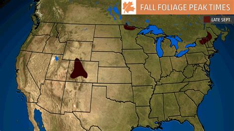 When And Where Fall Foliage Colors Typically Peak In One