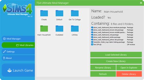Mod The Sims The Sims 4 Ultimate Mod Manager V12 Subfolder Support