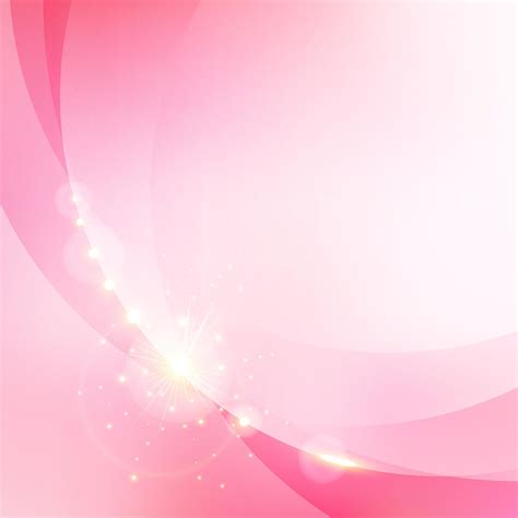 Abstract Pink Blurred Bokeh Background With Gold Shining Glittering
