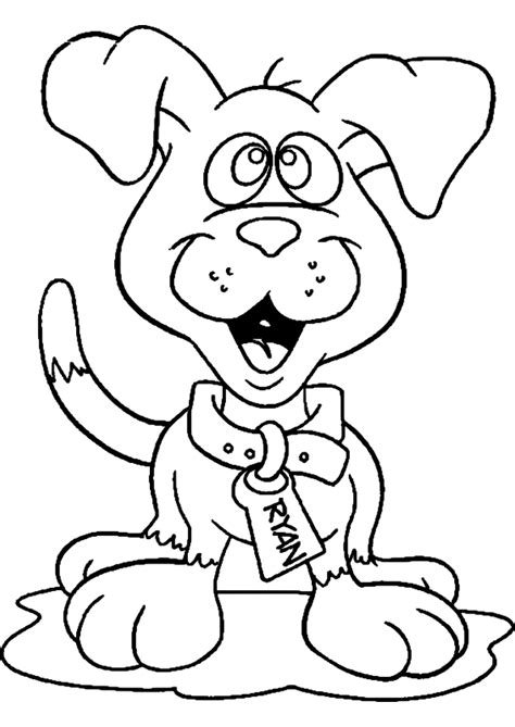 Coloriage chien et dessin a imprimer
