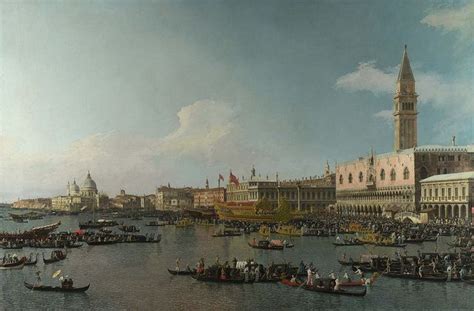 Canaletto Venice Il Bucintoro Pinakothek München Berühmte Gemälde