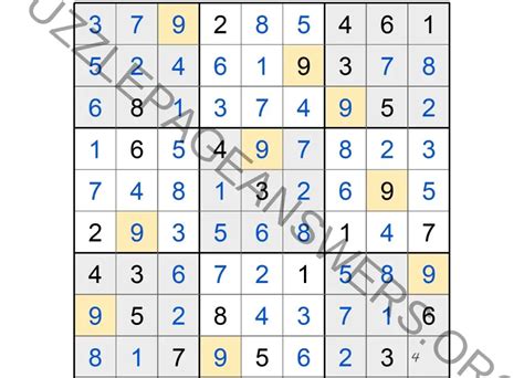 Puzzle Page Sudoku March 21 2019 Answers Puzzle Page Answers