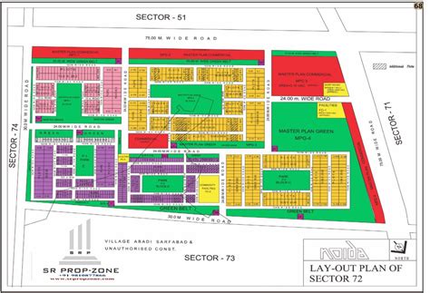 Layout Plan Of Noida Sector 72 Hd Map Ecotech Industry Industrial