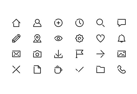 Freeline Icon Set Icons Web Logo Icons Design Ios Icon Design Flat