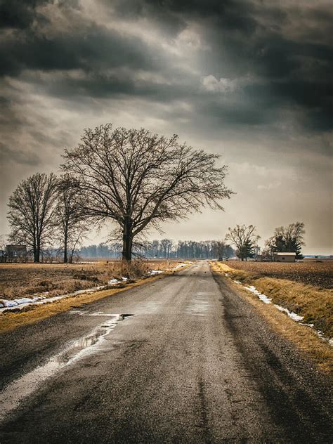 Rural Midwestern Road In The Winter Photograph By Dylan Murphy