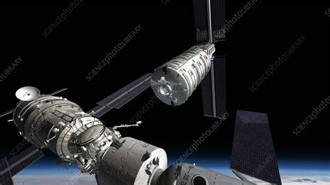 Wentian Docks With Tiangong Space Station 24th July 2022 Stock Video