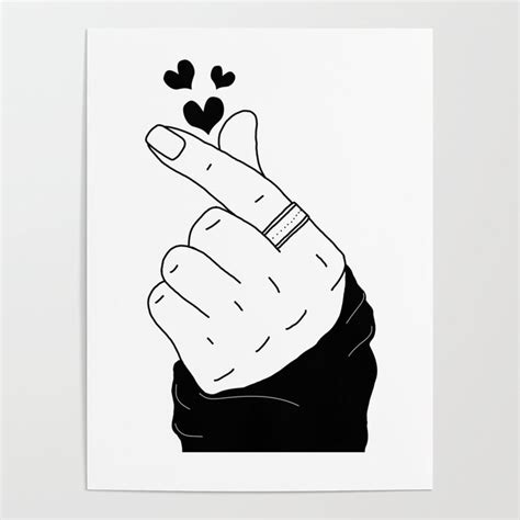 K-pop finger heart hand sign korean boy with ring black ... Heart symbol is a copy and paste text symbol that can be used in any desktop, web, or mobile applications.