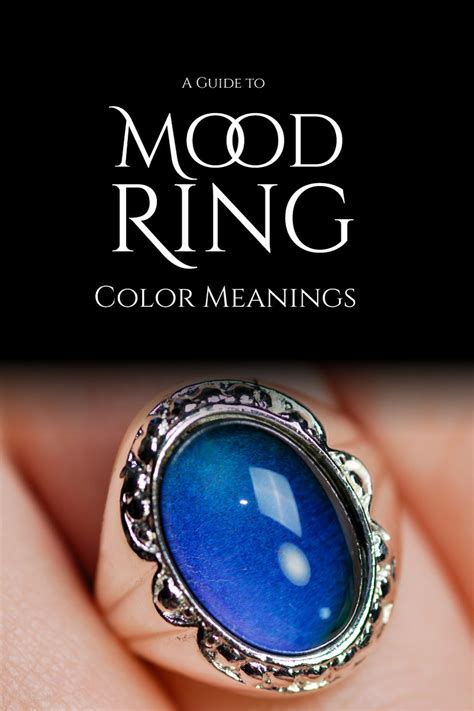 Full Mood Ring Guide Color Meanings Chart And History Jewelry Auctioned