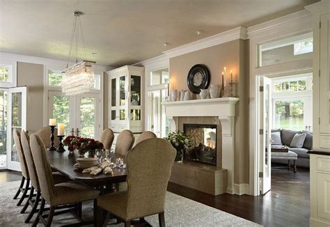 Dining Room #diningroom Stoney Ground Paint Color on walls! Family Room