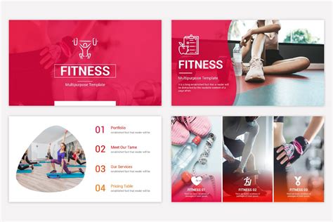 Free Fitness Powerpoint Presentation Template Nulivo Market