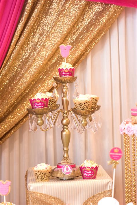 If you are planning to have one big table, you will need only one baby shower centerpiece. Kara's Party Ideas Royal Princess Baby Shower | Kara's ...