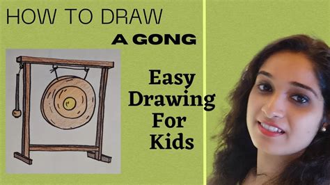 How To Draw A Gong Easy Gong Drawing Kalakritartstudiobykanika