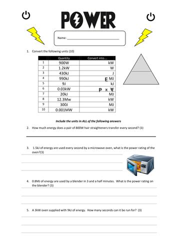 Calculating Power Teaching Resources