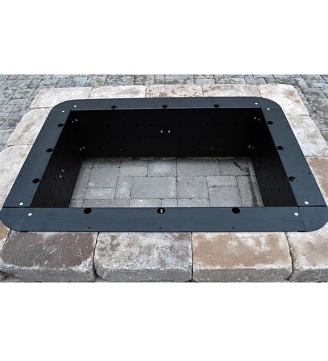 We offer high quality, all stainless steel burner pans and burners with drilled ports unlike the competition they punch their burner ports. American-Made 24"Square Fire Pit Insert | PlowHearth