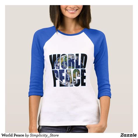 World Peace T Shirt Peace Tshirt T Shirt World World Peace