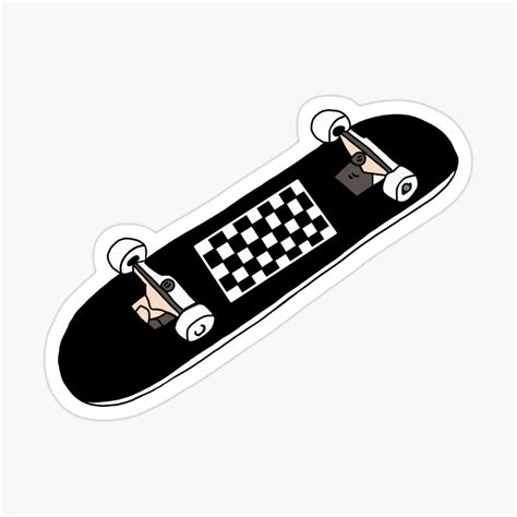 Aesthetic Grunge Skateboard Sticker In 2021 Vans Stickers Black And