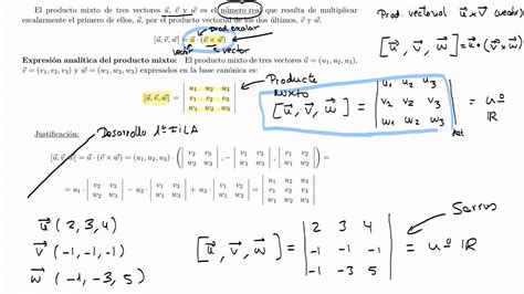Matemáticas Ii Producto Mixto De Tres Vectores Aplicaciones Parte 1