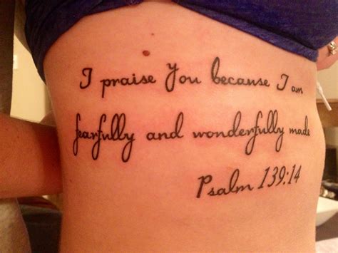Psalm 13914 Tattoo Quotes Cool Tattoos Tattoos