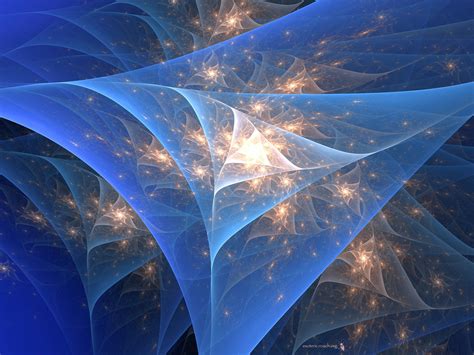 Cosmic Forces Blue Digital Art Fractal Art Fractals