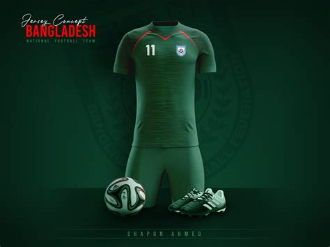 Jersey Design Of Bangladesh National Football Team By Shapon Ahmed On