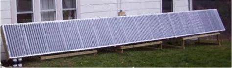 Two Solar Air Heating Collectors Using Gutter Downspout Absorbers