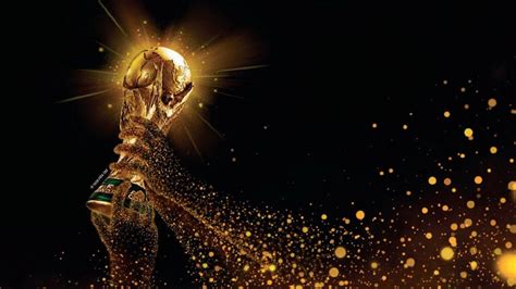 Download Fifa World Cup 2022 Sparkling Trophy Wallpaper