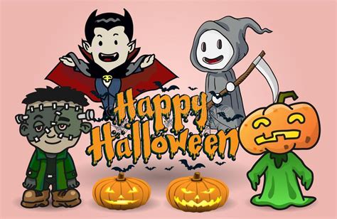 Halloween Cartoon Vector Illustration Stock Vector Illustration Of