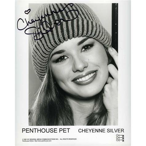 Cheyenne Silver Signed 8x10 Penthouse Headshot Mint