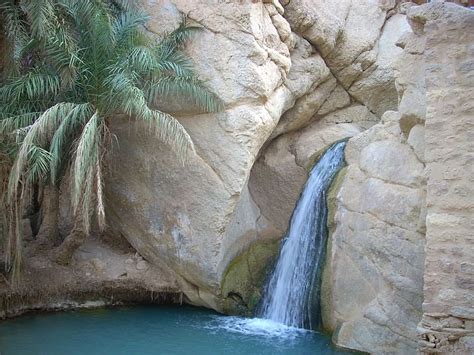 Hd Wallpaper Water Falls And Rock Formation Tunisia Rocks Rocky