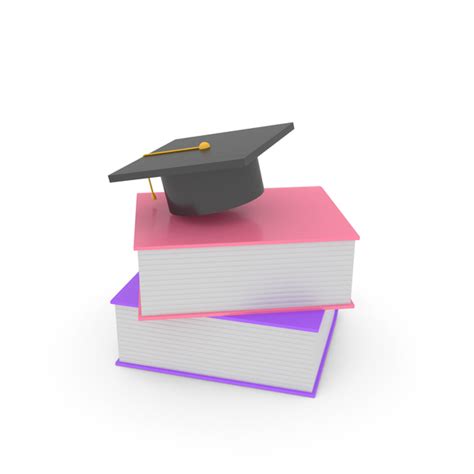 Graduation Cap On Books Png Images And Psds For Download Pixelsquid