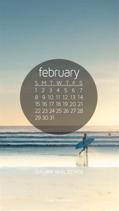 February 2015 Calendar Wallpaper