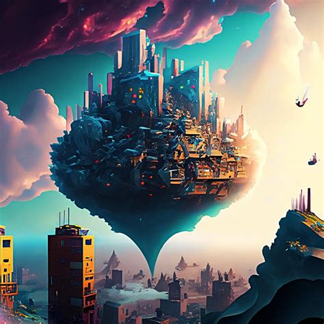 Artstation Explore The Wonders Of A Floating City In The Sky