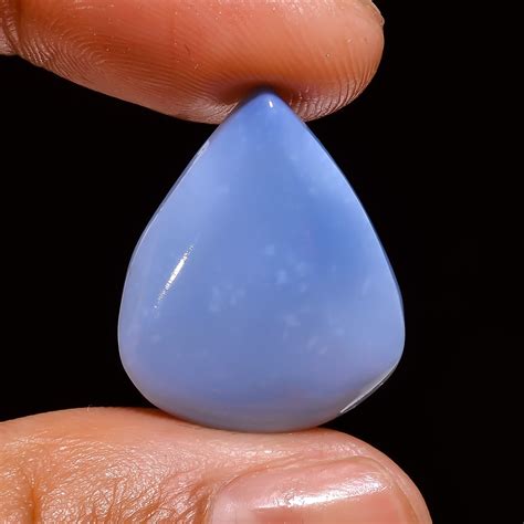 Owyhee Blue Opal Cabochon Natural Owyhee Blue Opal Pear Shape Smooth