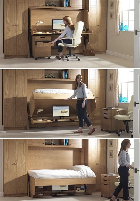 Queen Size Bed And Desk Combo Hanaposy